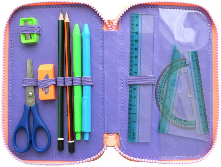COOLPACK XXL Federtasche Federmappe 3-Fach Schulstiftetui, dreifaches Federmäppchen, Federmäppchen f
