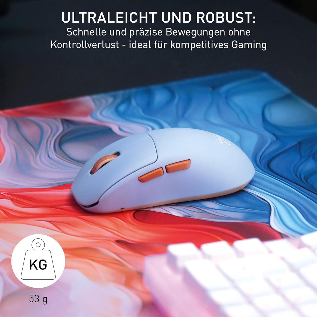 CHERRY XTRFY M68 Wireless, Ultraleichte Kabellose Gaming-Maus, 2,4 GHz Funk, Optimiert für esports,