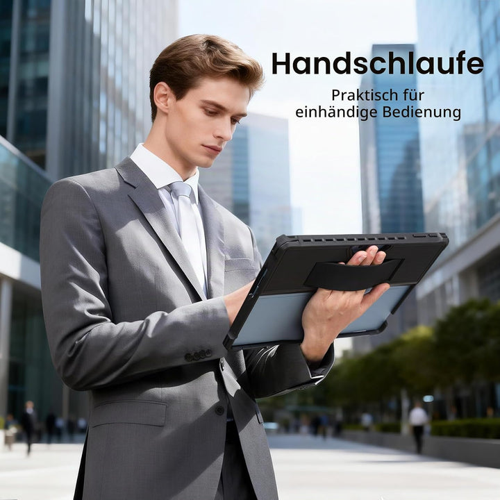 Omnpak Hülle für Microsoft Surface Pro 11/10/9, Stossfeste Robuste Hartschalen Schutzhülle Multi-Bet