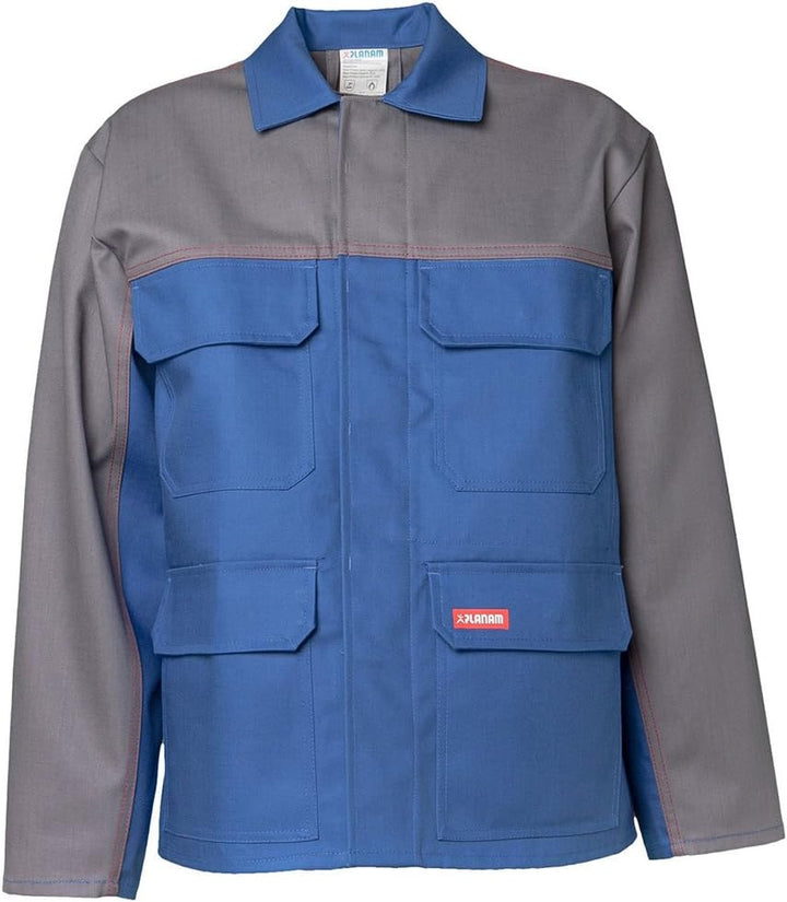 Planam Grösse 110 Herren Major Protect Jacke 1-lagig kornblau grau Modell 5200 Kornblau/Grau 110, Ko