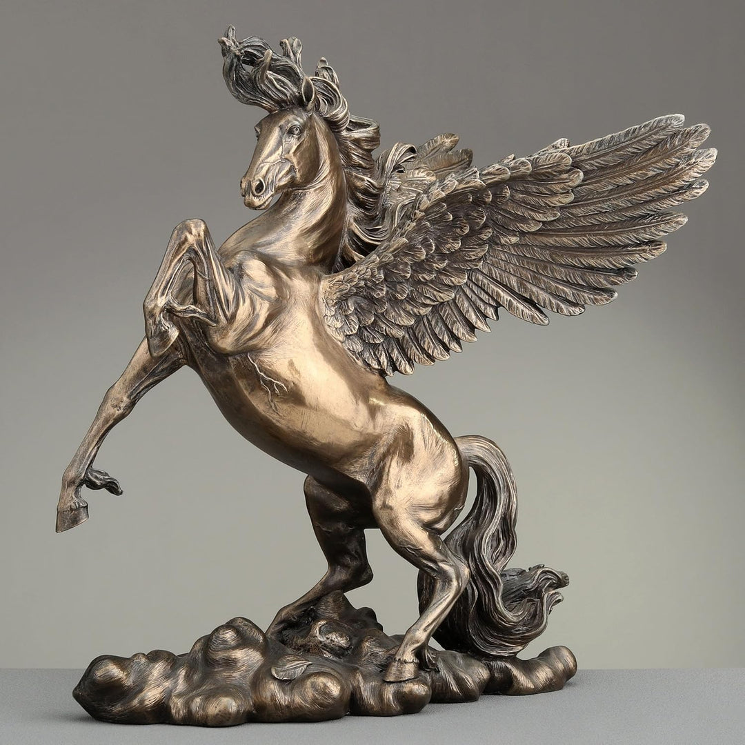 braunen Finish geflügelten Pferd Pegasus Statue Amazing Detail