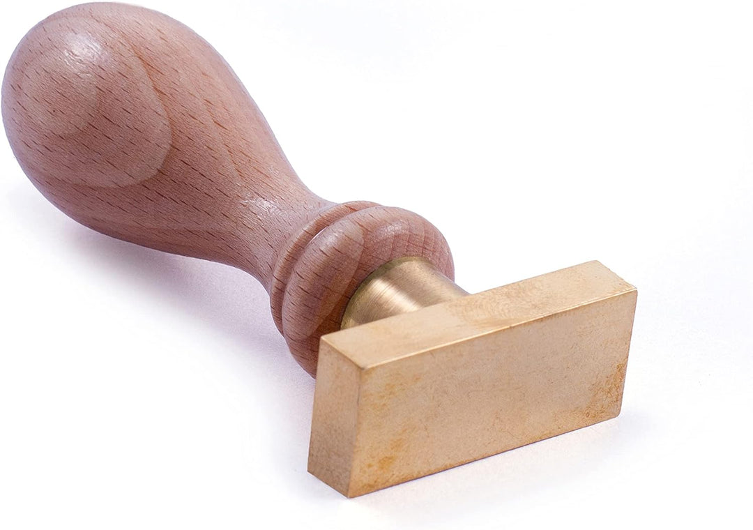 Siegelstempel mit Initialen - rechteckig - 30x20mm