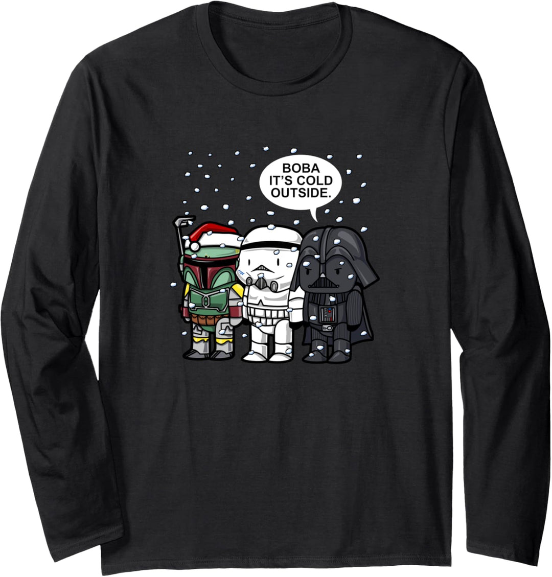 Star Wars Christmas Boba It's Cold Outside Langarmshirt