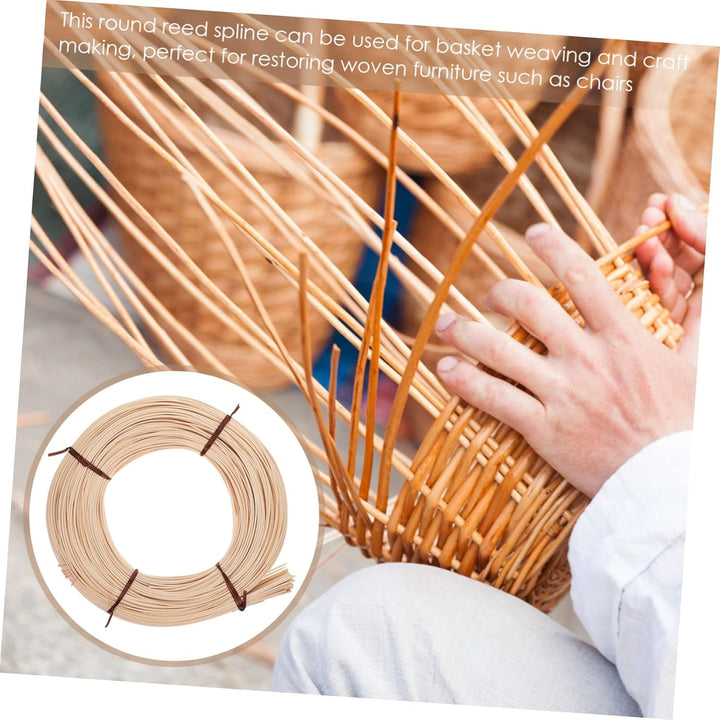 Happyyami Runder Schilfkeil 1 Rolle Geflochtenes Rattan Gurtkorb Rattan Weidengeflecht Rattanrohr Ha