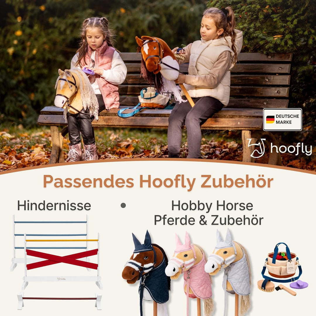 Hobby Horse Stall 2 Pferde – Praktische Halterung für Steckenpferde | Hochwertiger Hobby Horsing Pfe