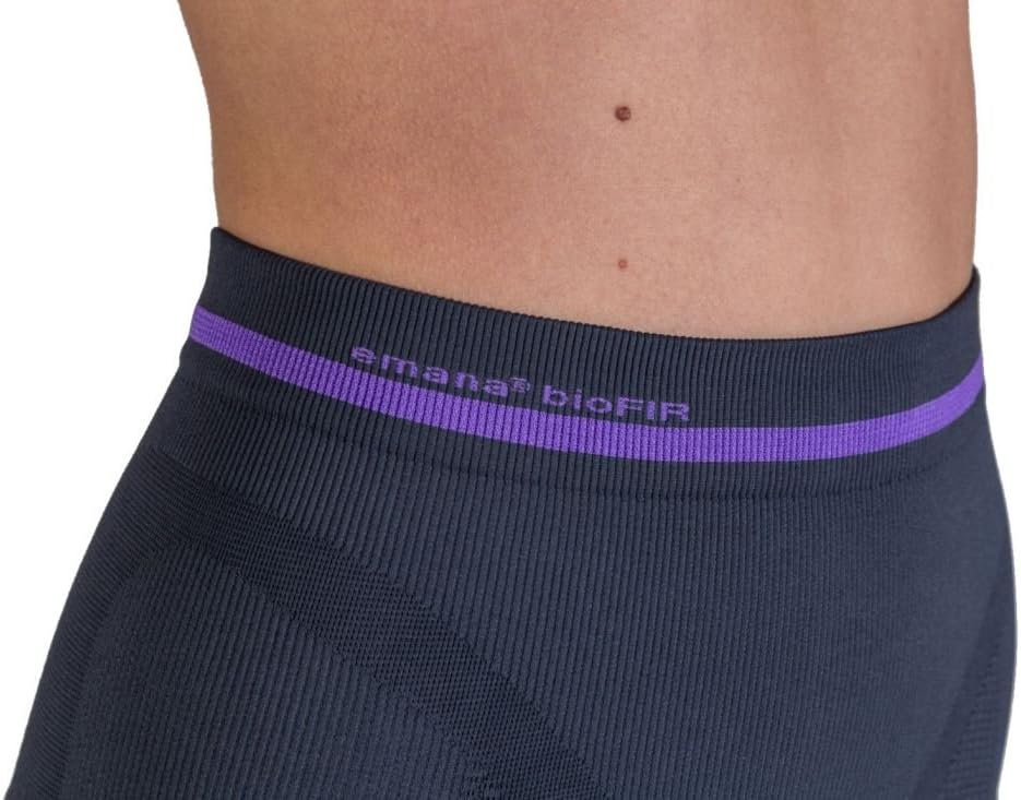 CzSalus Figurformende Anti-Cellulite Shorts Capri mit Emana® Bio-Fir S Schwarz, S Schwarz