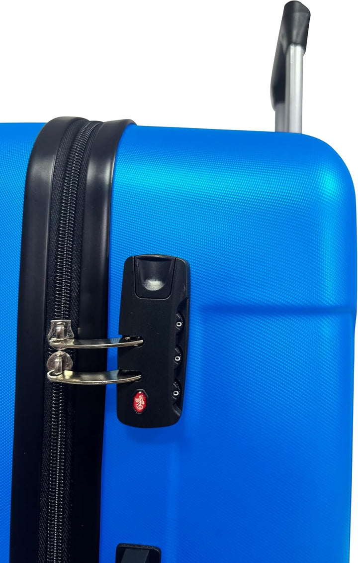 MY TRAVEL BAG Hartschalen-Koffer Reisekoffer ABS Koffer Trolley (Handgepäck-Mittel-Gross-Set) 4 Dopp