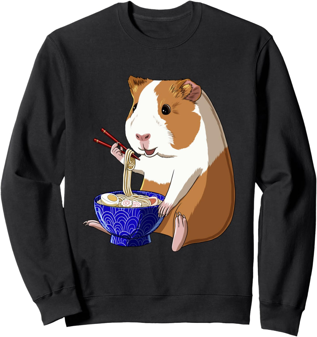 Japanische Kawaii Anime Ramen Nudeln Meerschweinchen Sweatshirt
