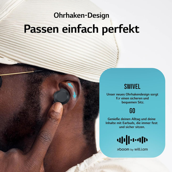 LG,xboom Budslite,In-Ear Bluetooth Kopfhörer,Bluetooth kopfhörer Sport, Kabellose In Ear Bluetooth K