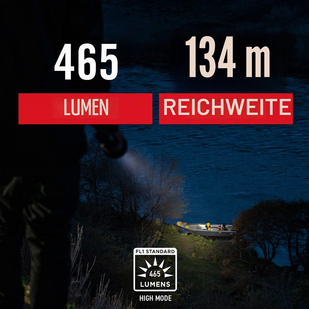 Coast G32 370 Lumen Twist Fokus LED Taschenlampe, Schwarz