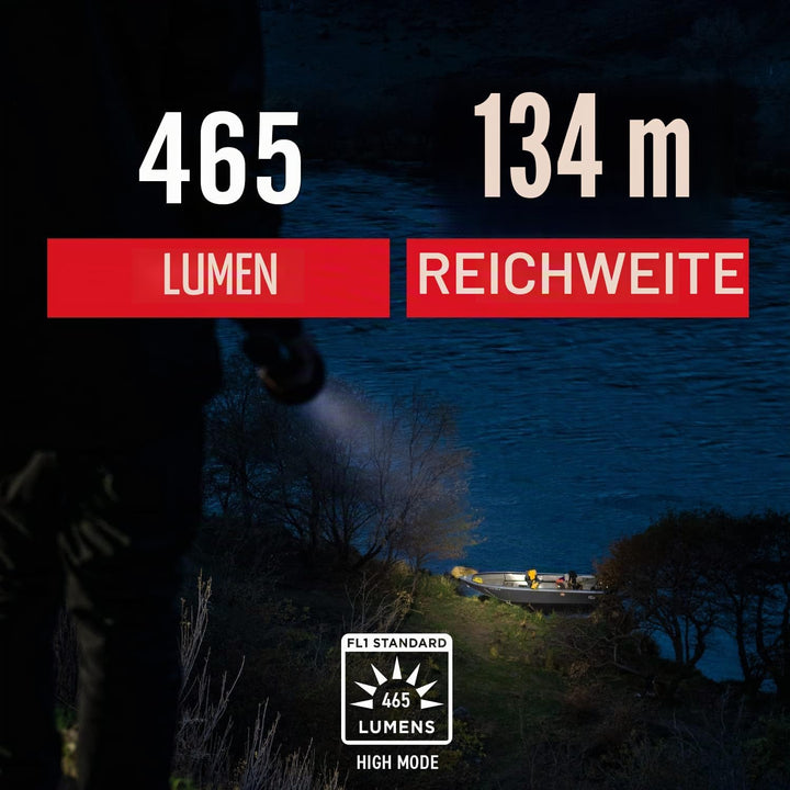 Coast G32 370 Lumen Twist Fokus LED Taschenlampe, Schwarz