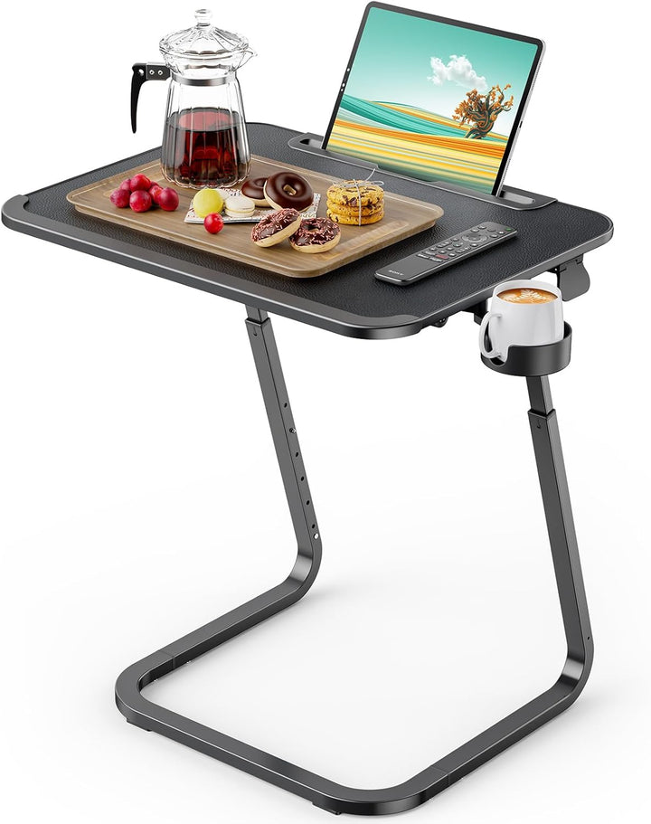 SAIJI Beistelltisch, Doppelnutzung Frühstückstablett Laptoptisch, Stabilere U-förmige Füsse, Couchti