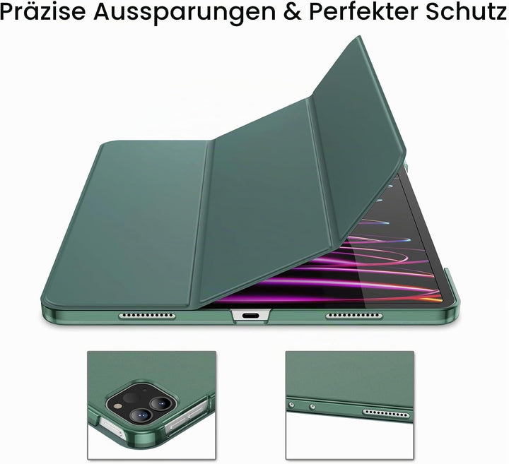 JETech Hülle für iPad Pro 12,9 Zoll (6./5. Generation, Modell 2022/2021), Unterstützung Pencil Aufla