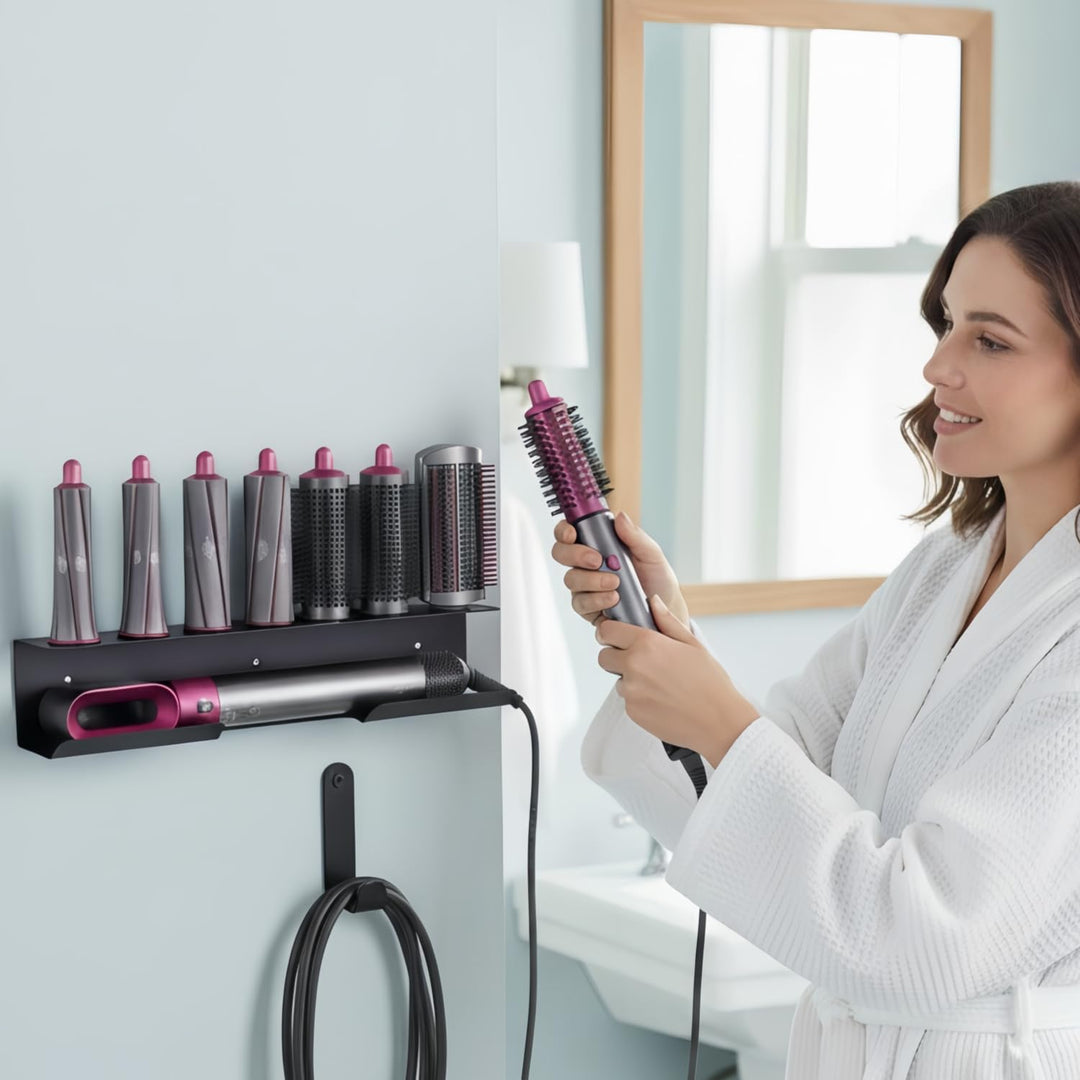 Dyson Airwrap Halterung, Aluminiumlegierung Dyson Organizer Ohne Bohren für Dyson Halterung，Dyson Ai