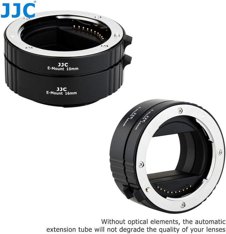 JJC Autofokus-Zwischenringe (AF) mit TTL-Belichtung für Makrofotographie 10mm und 16mm (Passen für S