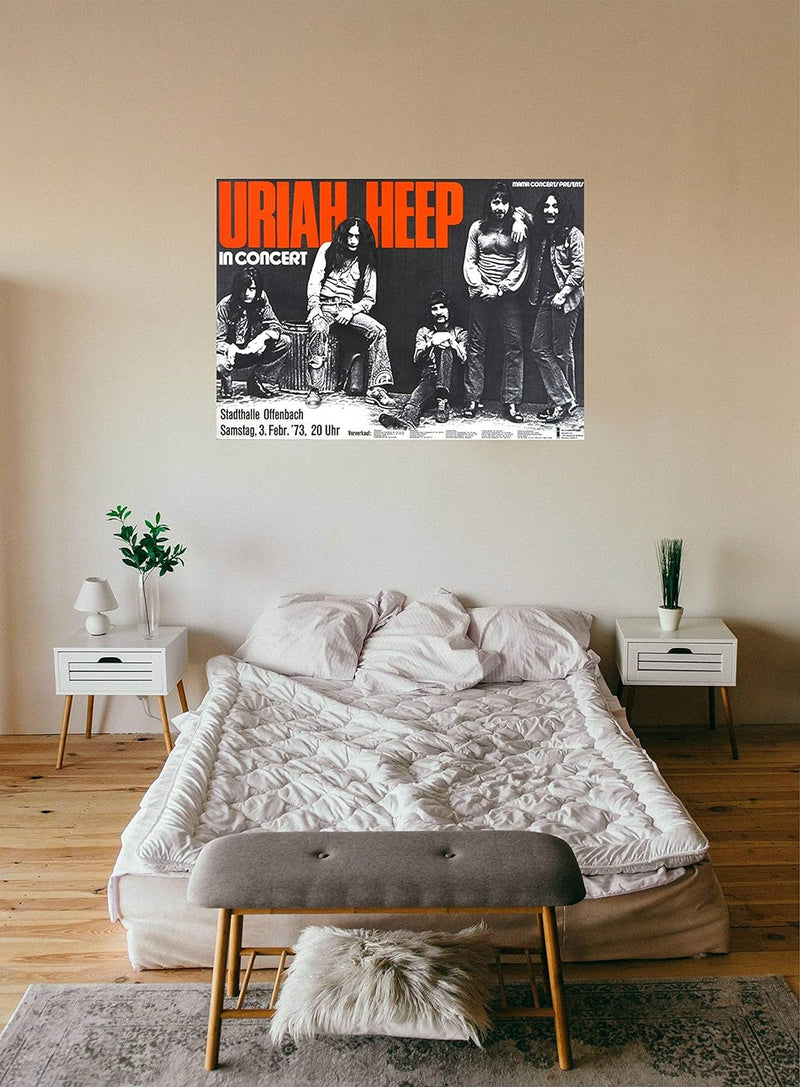 Uriah Heep - Sweet Freedom 1973 - Poster Plakat Konzertposter