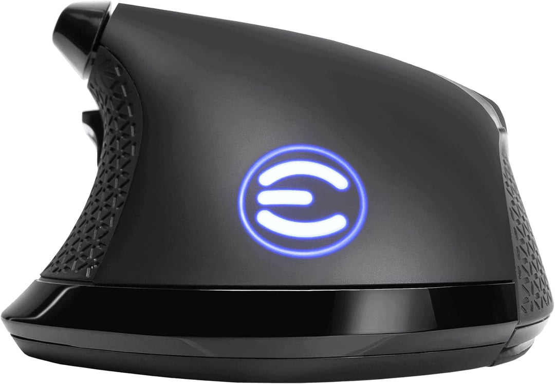 EVGA X20 Gaming Mouse, Wireless, Black, Customizable, 16,000 DPI, 5 Profiles, 10 Buttons, Ergonomic