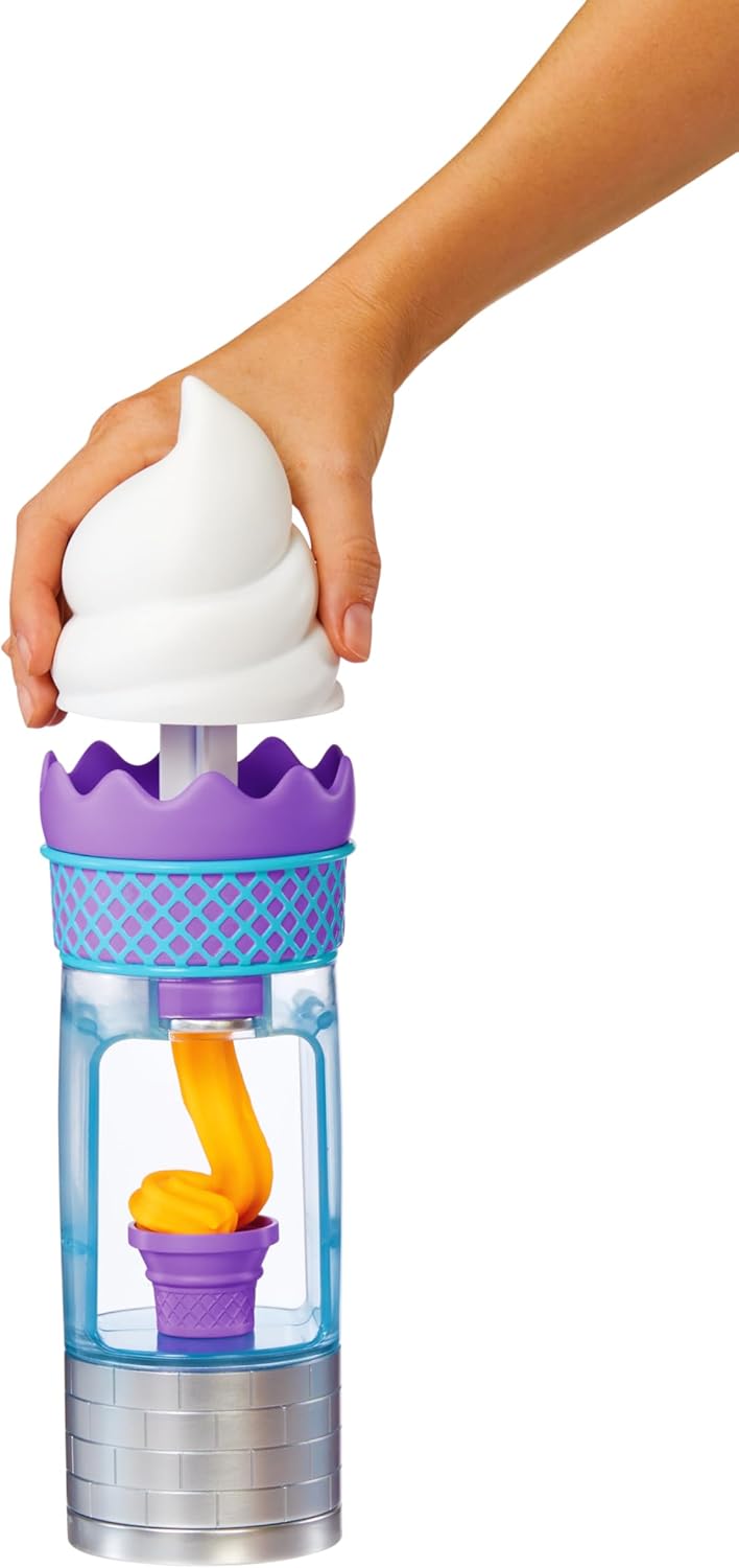 MGA Entertainment DohKins Ice Cream Castle with Princess & Knight - Knete Trocknet Niemals Aus, Glut