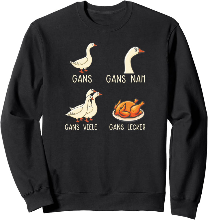 Gans lecker Bauernhof Spruch Landwirtschaft Trecker Biobauer Sweatshirt