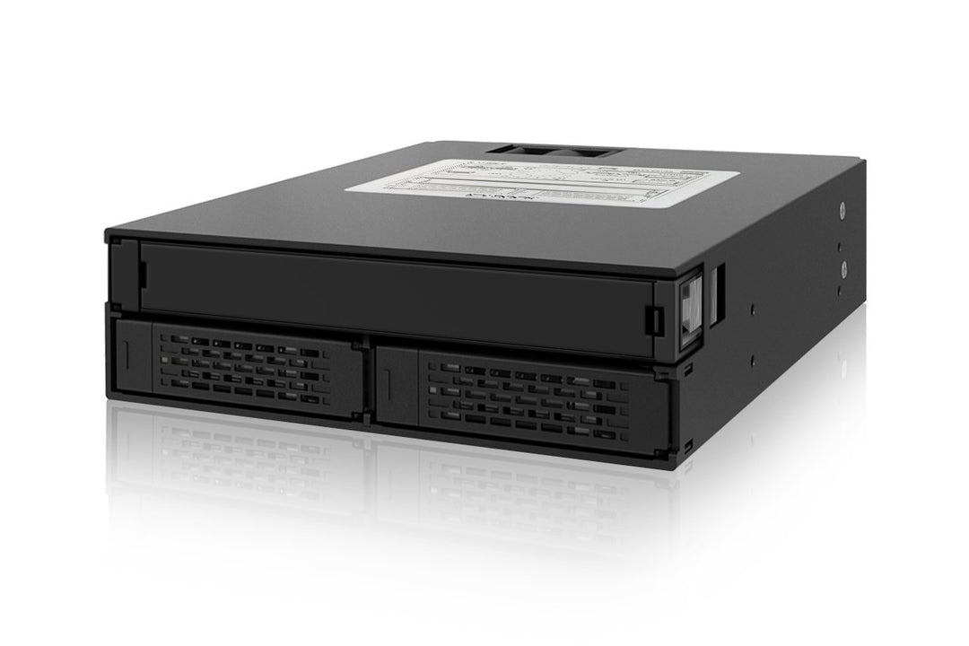 ICY DOCK Wechselrahmen für 2X 2,5 Zoll (6,4cm) SATA/SAS SSD/HDD und 1x SATA Slim ODD in 1x 5,25 Zoll