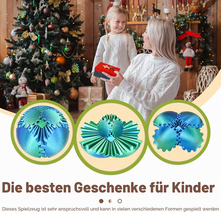 Gear Ball Fidget Spielzeug Steampunk Zahnrad Kugel Stressabbau Sensorisches Spielzeug autistische Ki