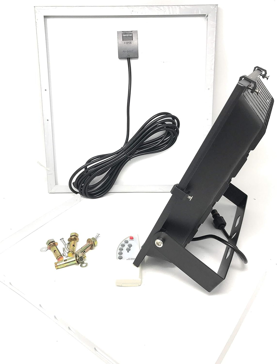TEMPO DI SALDI LED-Scheinwerfer mit 100 W, SMD weisses Licht mit Solarpanel, Sensor und Fernbedienun