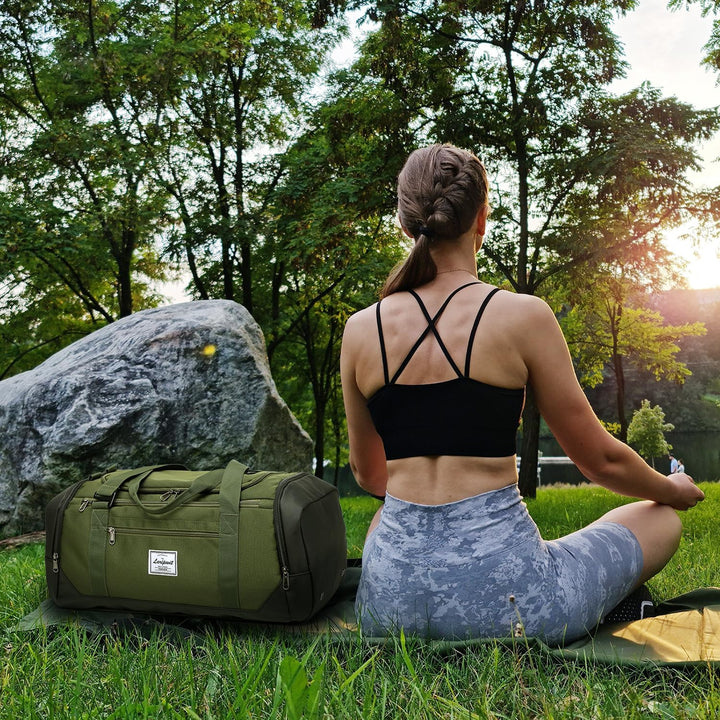 Laripwit Sporttasche Herren, 40L Reisetasche Rucksack Trainingstasche mit Schuhfach & Nassfach, Wass