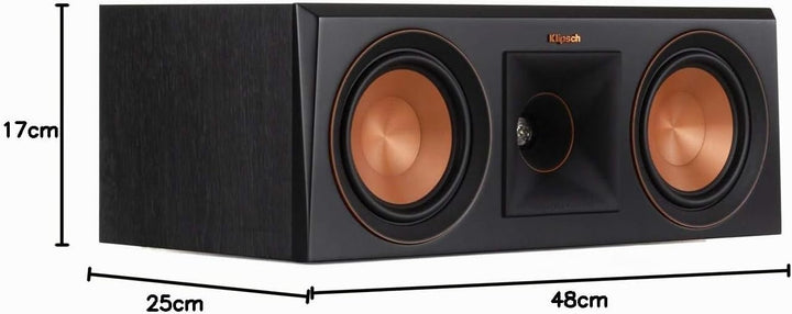 Klipsch RP-500C Schwarz, Schwarz
