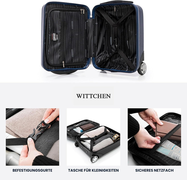 WITTCHEN Skyspeed Line Kabinenkoffer Free on Board Kabinengepäck Kleiner Koffer Hard Luggage ABS Tel