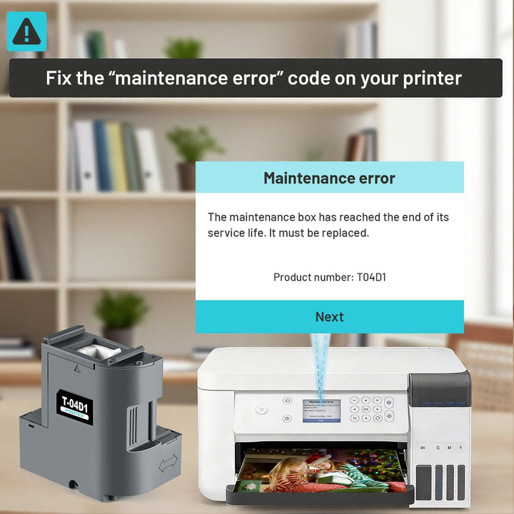 Wartungsbox T04D1 Ersatz für Epson T04D1 T04D100 C13T04D100 Wartungsbox für ET-4750 ET-4850 ET-3750