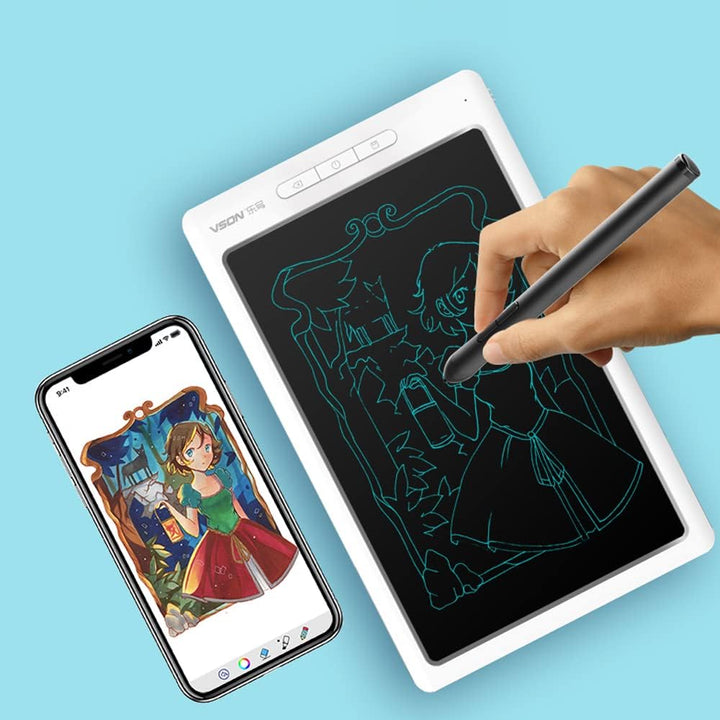 Smart Graphics Tablet Digitales Zeichentablett 8192 Stufen Druckempfindlichkeit Synchron Notizen Übe