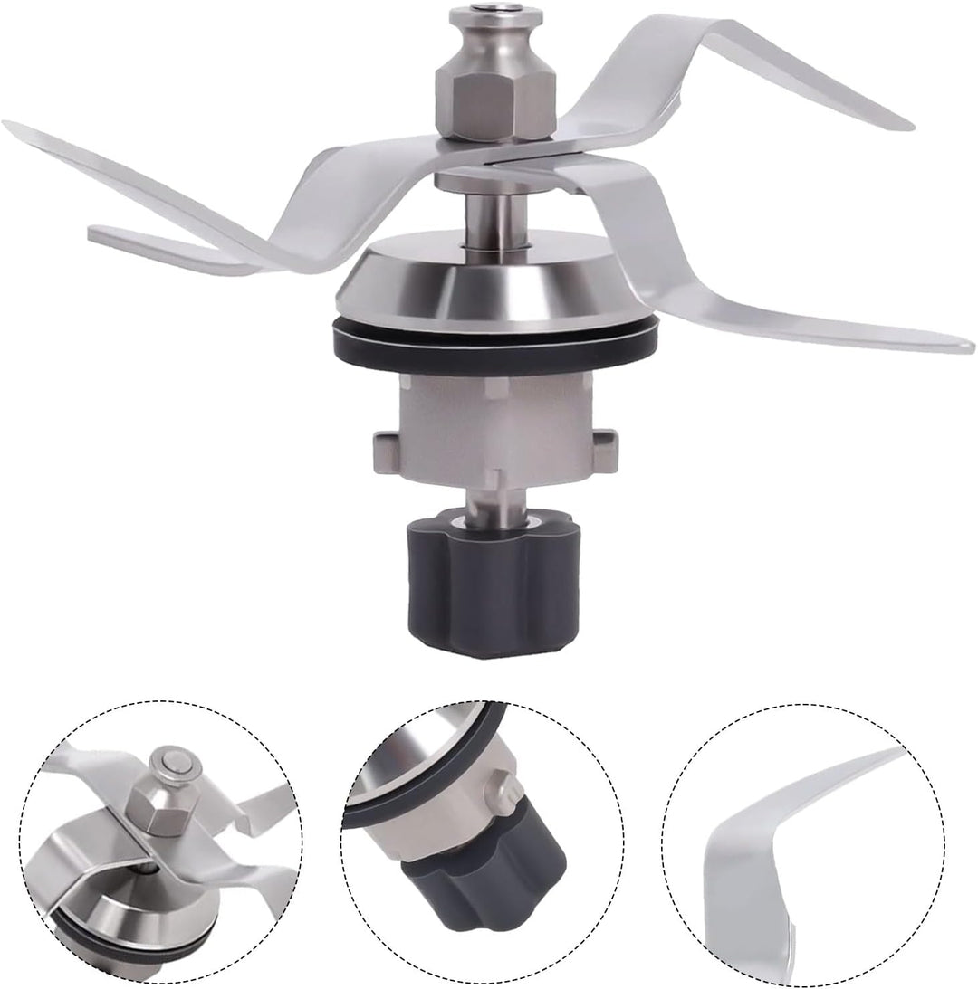 Ersatzmesser für Silvercrest Monsieur Cuisine Connect/Monsieur Cuisine Smart, Edelstahl Ersatzklinge