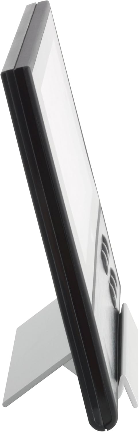 TFA Dostmann 35-1107 Pure Funk-Wetterstation, mit extra flachem Design, Wetterprognose, Aussentemper