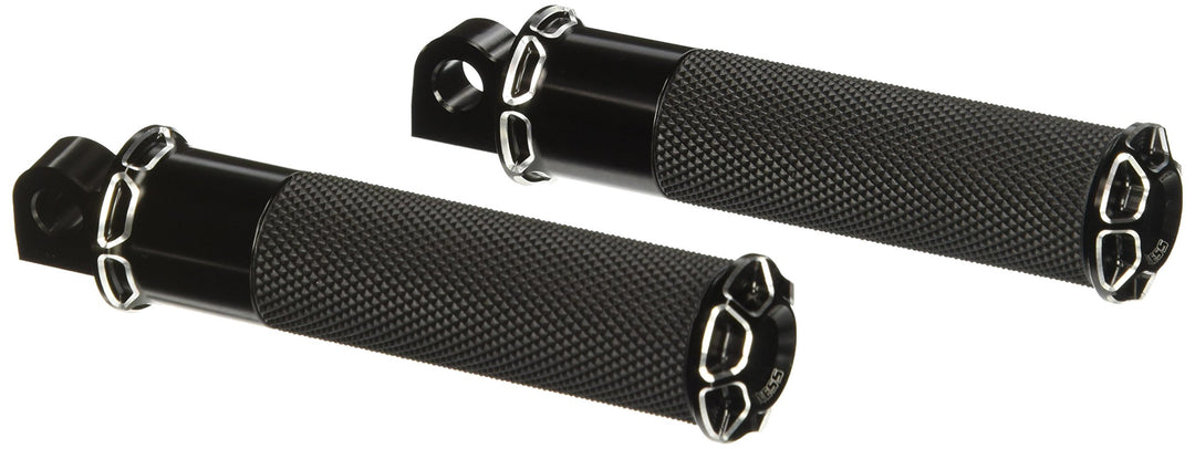 Arlen Ness 07-929 Fusions-Fussrasten und Schaltknauf, Schwarz, schwarz