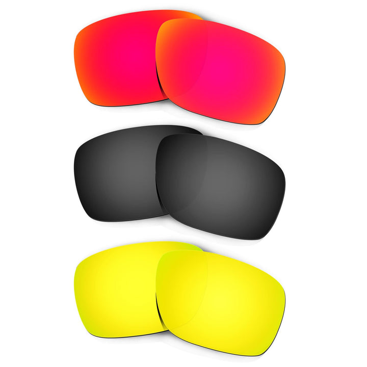 HKUCO Plus Replacement Lenses For Oakley Turbine - 3 pair Combo Pack