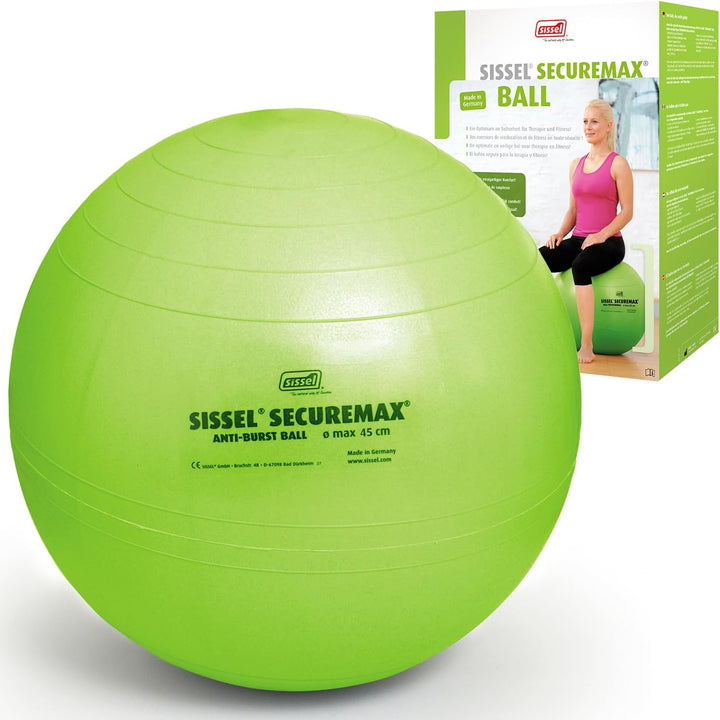 Sissel SECUREMAX Gymnastikball | Belastung bis 500 kg | 100% PVC & recyclebar | Für Fitness & Therap