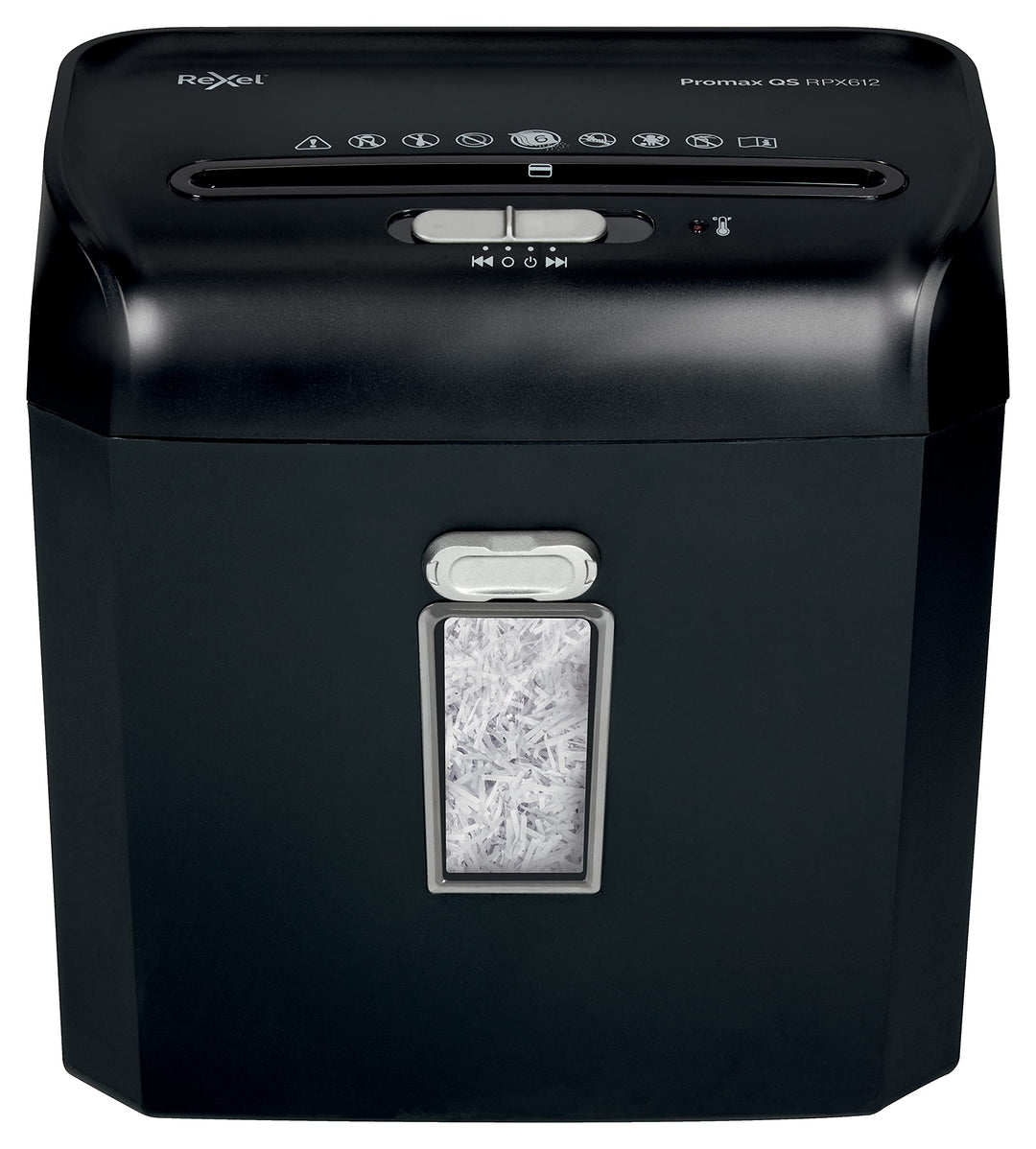 RX:Shredder ProMax QS RPX612 EU 6 Blatt P4 - Partikelschnitt 12 Liter, 6 Blatt P4 - Partikelschnitt