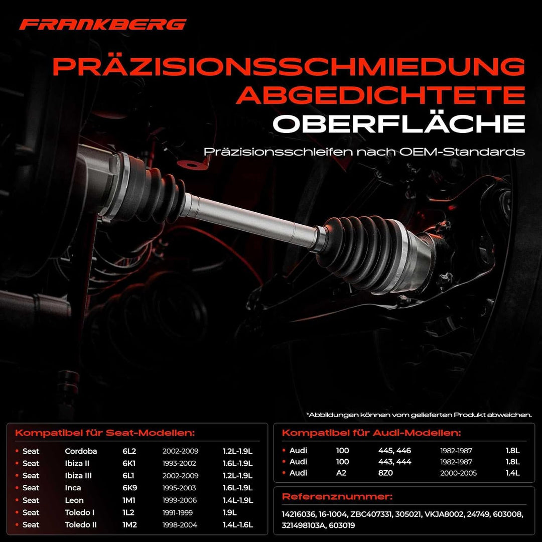 Frankberg 1x Gelenksatz Vorne Links oder Rechts Kompatibel mit O.c.t.a.v.i.a II Combi 1Z5 1.4L 2006-