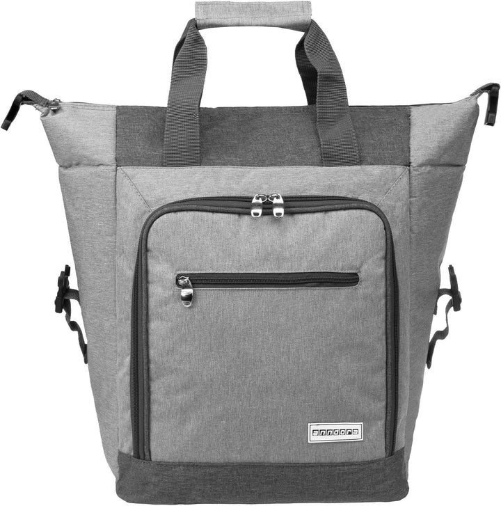 anndora Kühltasche hellgrau - Modellwahl 26 Liter - hellgrau meliert, 26 Liter - hellgrau meliert