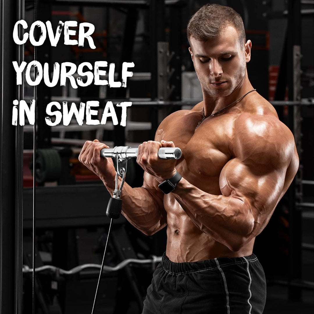 Yes4All LAT-Pull-Down-Kabelaufsatz, Trizeps-Pressstange, V-förmige Stange mit Diamant-Rändelgriff, B