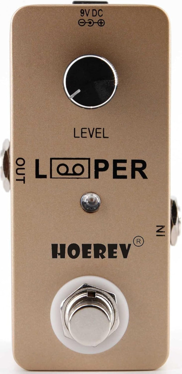 Hoerev Gitarre Mini Loop Effektor Looper Sampler Effekte Tuner für elektrische akustische Gitarre Ba