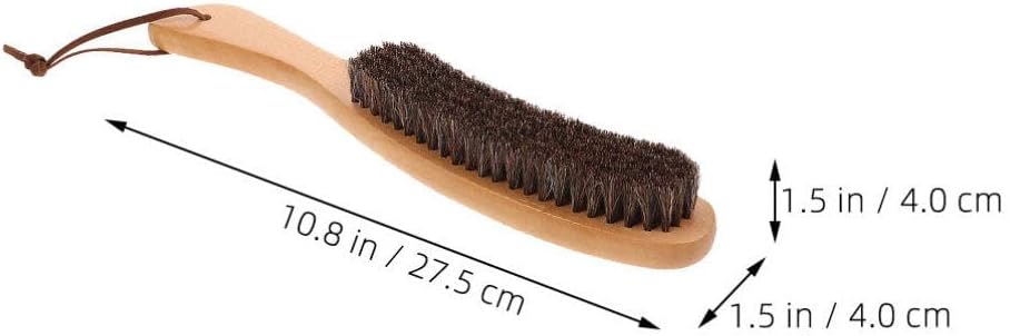 Reinigungsbürsten-Set Aus Holz 2-teilig Tragbare Staubbürste Für Kleidung Weiche Bürste Zum Entferne