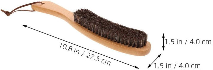 Reinigungsbürsten-Set Aus Holz 2-teilig Tragbare Staubbürste Für Kleidung Weiche Bürste Zum Entferne