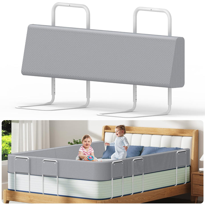 Kidsgigglz Bettgitter 100cm，Bettschutzgitter für Kinder，Rausfallschutz Bett，Baby Bettschutzgitter，Hö