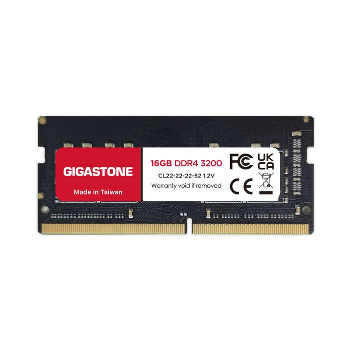 [DDR4 RAM] Gigastone Laptop RAM 16GB DDR4 Ram 16GB DDR4-3200MHz PC4-25600 CL22 1.2V SODIMM 260 Pin/P