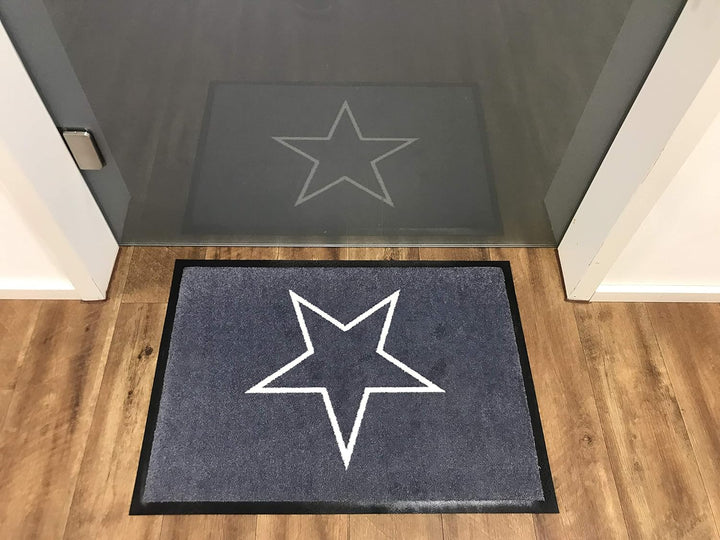 HOGACA Luxus-Fussmatte Läufer 60x40cm, schwere Premiumqualität 650gr. „Made in Germany“, in dunkelgr
