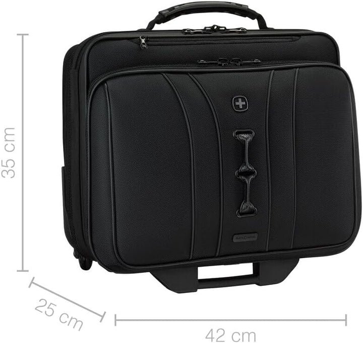 WENGER Legacy Black Series Aktenkoffer, Laptop-Tasche zum Rollen, Trolley, Notebook bis 15,6 Zoll, 2
