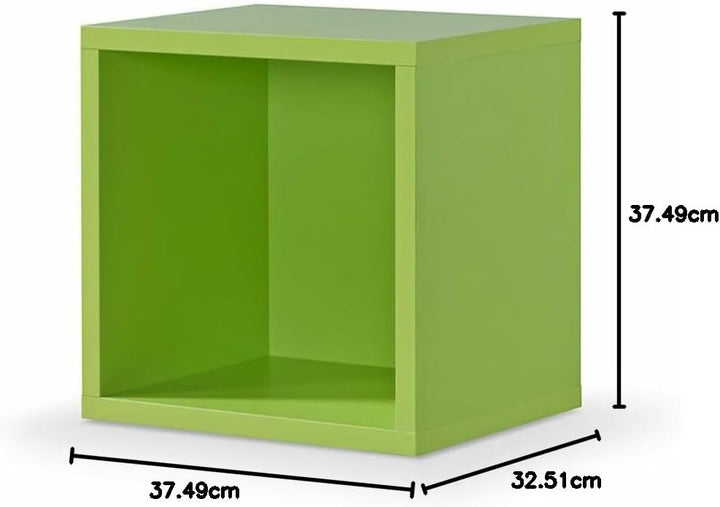 moebel-dich-auf Standregal Cube 1er Regallwürfel, Montage per Click-System Werkzeuglos (grün), Grün
