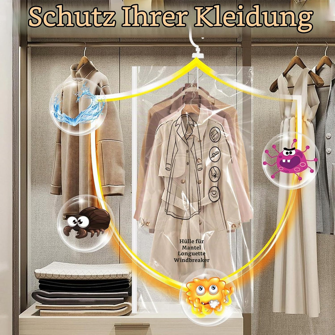 HIMOMO 5 Stück Hängende Vakuumbeutel Für Kleidung ，Kleideraufbewahrung Vakuum,Platz Sparen Vacuum Ba