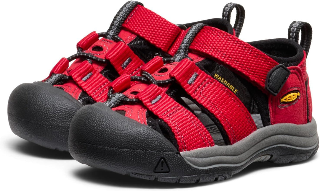 KEEN Unisex Kinder Newport H2-Baby Sandalen 19 EU Ribbon Red Gargoyle, 19 EU Ribbon Red Gargoyle